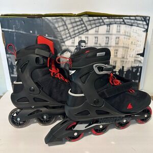 Rollerblade Macroblade 80 Inline Skates Mens Size 12 Black Red